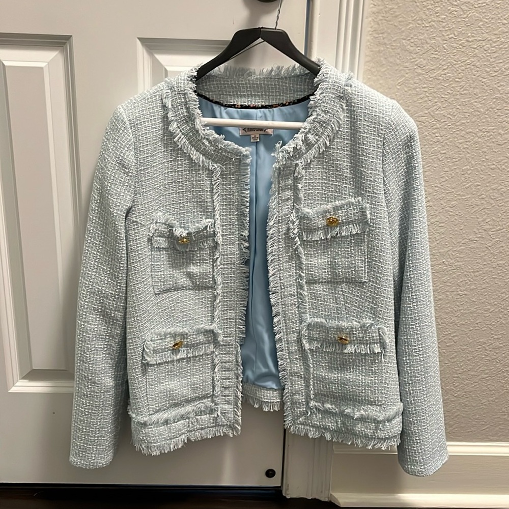 Nanette Lepore tweed blazer jacket